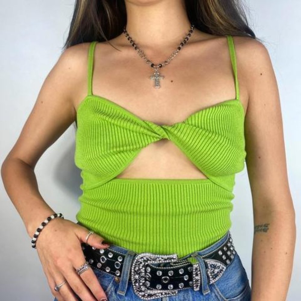 Bright Sage Green Cami Top
